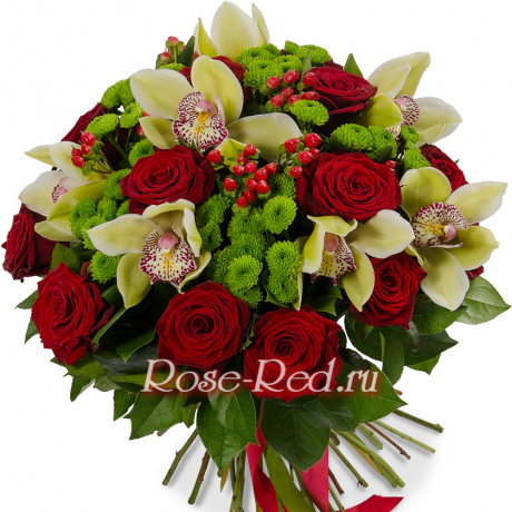 Букет любимый с орхидеями